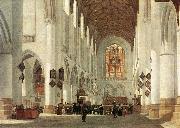 BERCKHEYDE, Job Adriaensz Interior of the St Bavo Church at Haarlem fs painting